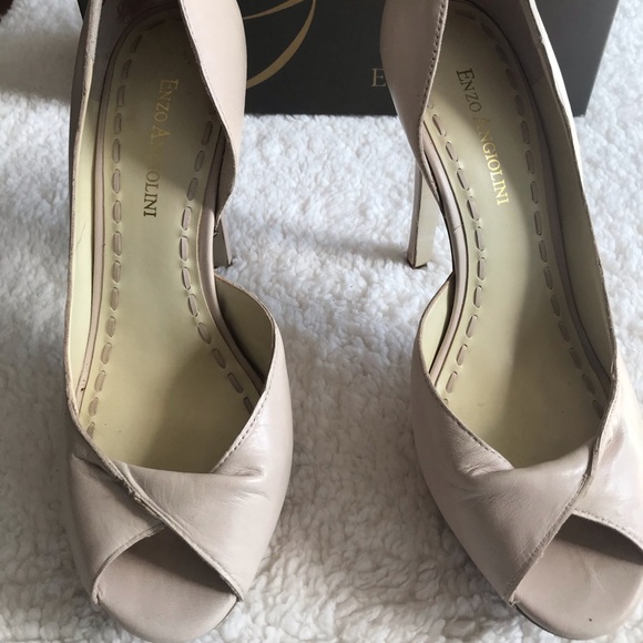 Enzo Angiolini Peep Toe Heels - Picture 1 of 3